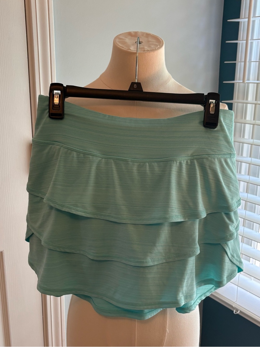 Ideology Aqua Tiered Ruffle Mini Skirt/Skort